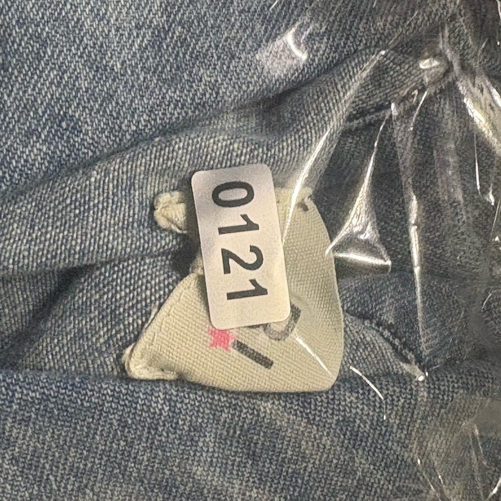 BIBI Western Pintuck Denim Jacket Y2K Acid Wash Cowgirl Cottagecore L - Picture 12 of 12